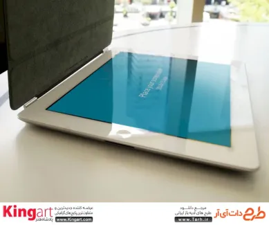 طرح لایه باز موکاپ صفحه تبلت به صورت لایه باز با فرمت psd جهت پیش نمایش صفحه iPad