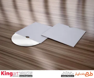 طرح لایه باز موکاپ کاور محافظ CD به صورت لایه باز با فرمت psd جهت پیش نمایش کاور و برچسب CD و DVD
