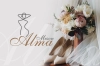 طرح کارت ویزیت مزون عروس شامل عکس لباس عروس جهت چاپ کارت ویزیت مزون عروس