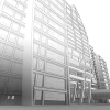 تصویر با کیفیت  وکتور ساختمان اداری