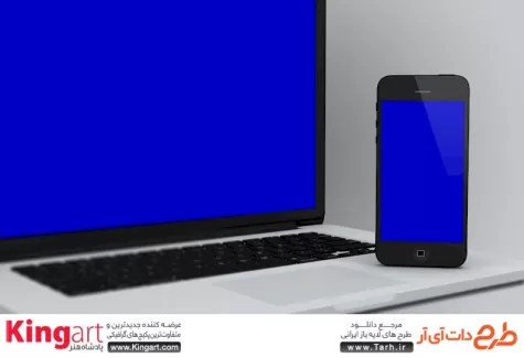 قالب پیش نمایش لپ تاپ و موبایل جهت پیش نمایش ریسپانسیو دستگاه‌های دیجیتال
