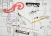 تصویر باکیفیت نقشه  مهندسی و عینک