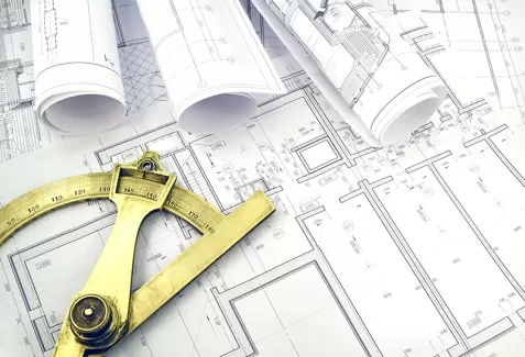 عکس باکیفیت نقشه ساختمانی و خطکش مهندسی عکس باکیفیت نقشه ساختمانی و خطکش مهندسی