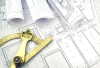 عکس باکیفیت نقشه ساختمانی و خطکش مهندسی
