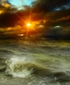 عکس با کیفیت دریای طوفانی