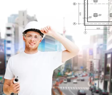 عکس با کیفیت مهندس کلاه بر سر عکس با کیفیت مهندس کلاه بر سر