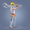 عکس با کیفیت آچارفرانسه و کارگر
