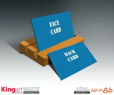 طرح موکاپ کارت ویزیت آبیبه صورت لایه باز و رایگان جهت پیش نمایش کارت ویزیت