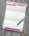 طرح سربرگ نمایندگی بیمه نوین شامل آرم و لوگو شرکت بیمه نوین جهت چاپ سر برگ نمایندگی دفتر بیمه