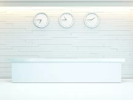 تصویر باکیفیت ساعت  های دیواری سفیدساده