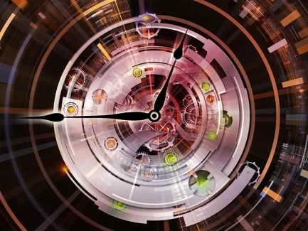 تصویر باکیفیت ساعت چرخ دنده