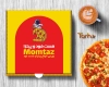 طرح لایه باز گسترده جعبه پیتزا لایه باز جهت استفاده برای بسته بندی و جعبه پیتزا به صورت رنگی