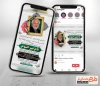 قالب اینستاگرام لایه باز ترحیم فوت پدر شامل قاب عکس پد