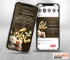 طرح اینستاگرام لایه باز آگهی ترحیم مادر شامل خوشنویسی مادرم