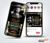 طرح اینستاگرام اعلامیه فوت جوان ناکام با خوشنویسی شقایق بودی و دیری نماندی سرود زندگی را نیمه خواندی