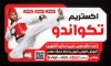 طرح بنر خام باشگاه تکواندو شامل عکس ورزشکار
