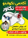 طرح لایه باز بنر ثبت نام باشگاه تکواندو شامل عکس تکواندوکار
