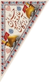 طرح لایه باز پرچم سه گوش محرم لایه باز شامل خوشنویسی اللهم الرزقنا شفاعت الحسین جهت چاپ پرچم محرم