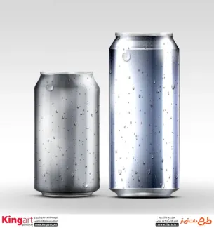 موکاپ رایگان قوطی فلزی نوشیدنی به صورت لایه باز با فرمت psd جهت پیش نمایش بطری شیشه ای نوشیدنی