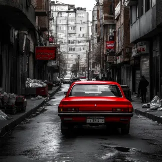 دانلود عکس ماشین قرمز عکس حرفه ای ماشین