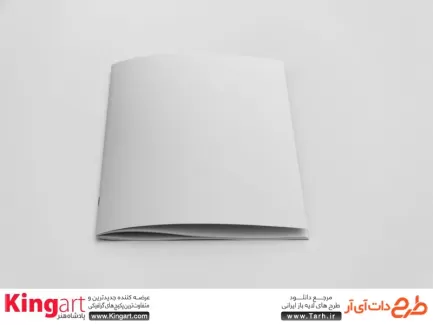 موکاپ جلد مجله لایه باز به صورت لایه باز با فرمت psd جهت پیش نمایش کتاب، مجله، دفترچه یادداشت