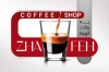 کارت ویزیت کافی شاپ شامل عکس فنجان قهوه