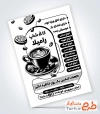 فایل تراکت سیاه و سفید کافی شاپ با قابلیت ویرایش المان ها