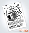 دانلود تراکت سیاه سفید کولر فروشی شامل وکتور کولر