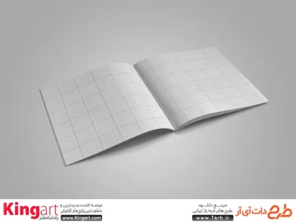 قالب موکاپ دفتر رایگان به صورت لایه باز با فرمت psd جهت پیش نمایش کتاب، مجله، دفترچه یادداشت