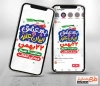 طرح خام اینستاگرام اطلاع رسانی راهپیمایی 22 بهمن شامل متن به عشق ایران عزیز