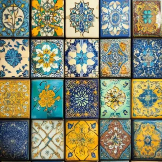 عکس حرفه ای کاشی کاری