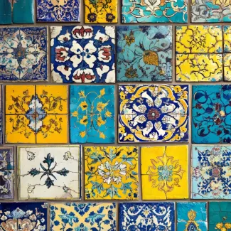 عکس حرفه ای کاشی کاری