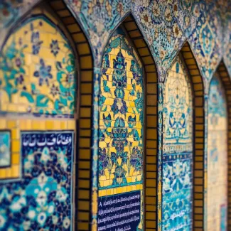 عکس حرفه ای کاشی کاری