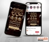قالب اینستاگرام اطلاع رسانی شهادت امام صادق شامل خوشنویسی مراسم عزاداری شهادت صادق آل عبا