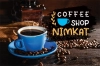 طرح کارت ویزیت کافه شامل عکس فنجان قهوه و دانه قهوه جهت چاپ کارت ویزیت کافی شاپ