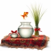 عکس حرفه ای ماهی گلی و سبزه