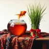 عکس حرفه ای ماهی گلی و سبزه