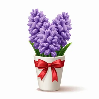 عکس گرافیکی گل سنبل سفره هفت سین عکس حرفه ای سنبل