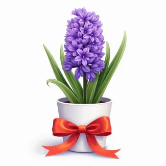 عکس استوک گل سنبل در گلدان عکس حرفه ای سنبل