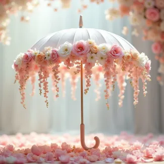 دانلود تصویر با کیفیت گل بهاری با چتر عکس حرفه ای گل