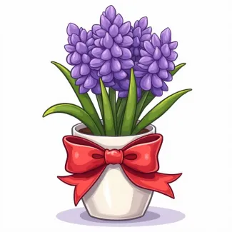 عکس گل سنبل نوروزی تم کارتونی عکس حرفه ای سنبل
