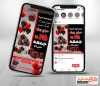 قالب اینستاگرام فروش ویژه جمعه سیاه شامل متن تخفیف ویژه جمعه سیاه