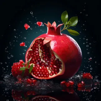 عکس انار قرمز ویژه شب یلدا عکس حرفه ای انار