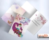 طرح لایه باز کارت پستال قابل ویرایش جهت تبریک عید نوروز شامل وکتور تنگ ماهی و سبزه، شکوفه، تصویرسازی عمو نوروز