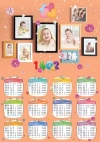طرح لایه باز تقویم کودک جهت چاپ تقویم بچگانه 1402 و تقویم کودک