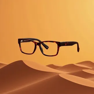 عکس هوش مصنوعی عینک طبی معلق در هوا عکس حرفه ای عینک فروشی