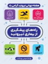 طرح بنر خام هفته جهانی تیروئید شامل وکتور نشانه های تیروئید جهت چاپ پوستر هفته تیروئید و روز تیروئید