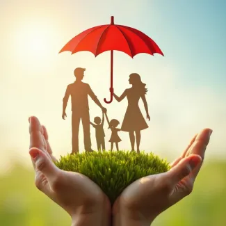 عکس با کیفیت حمایت از خانواده با بیمه عکس حرفه ای بیمه