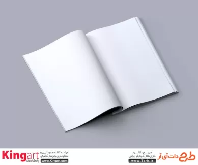 موکاپ حرفه ای کتاب رایگان به صورت لایه باز با فرمت psd جهت پیش نمایش کتاب، مجله، دفترچه یادداشت