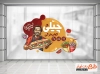 طرح برچسب روی شیشه کباب ترکی شامل عکس کباب ترکی جهت چاپ برچسب روی شیشه و بنر رستوران و کبابی
